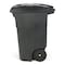 Toter 64 Gal. Trash Can Greenstone with Quiet Wheels and Lid ANA64 - alternate 6
